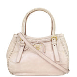 Prada Vitello Shine Bow Satchel Front
