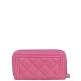 Chanel Boy Zip Around Wallet