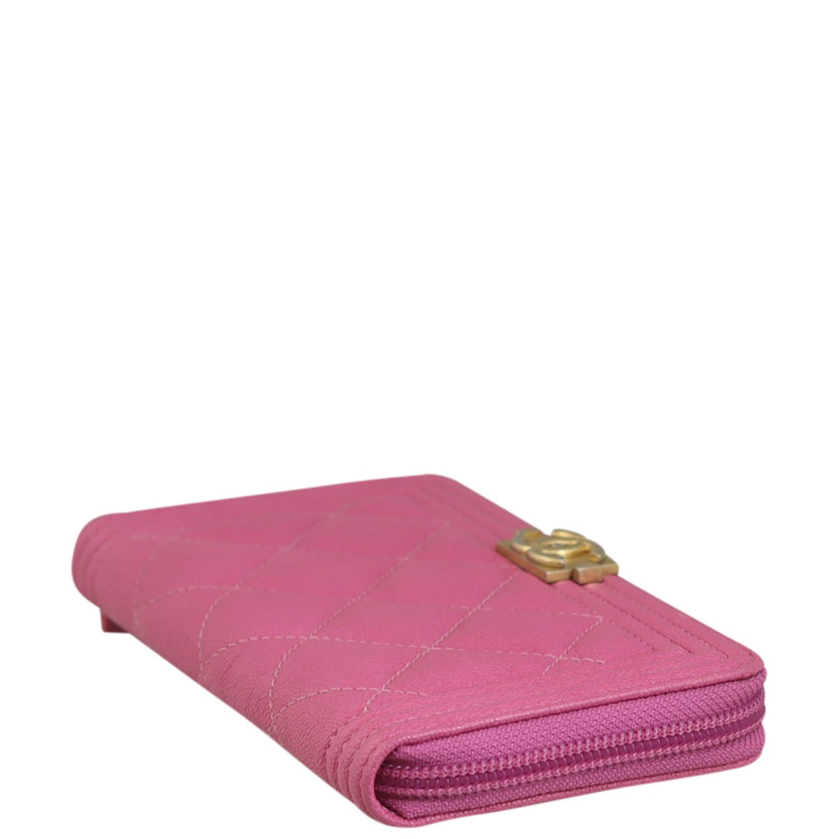 Chanel Boy Zip Around Wallet Corner
