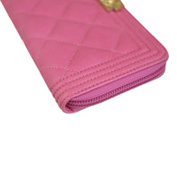 Chanel Boy Zip Around Wallet Corner
