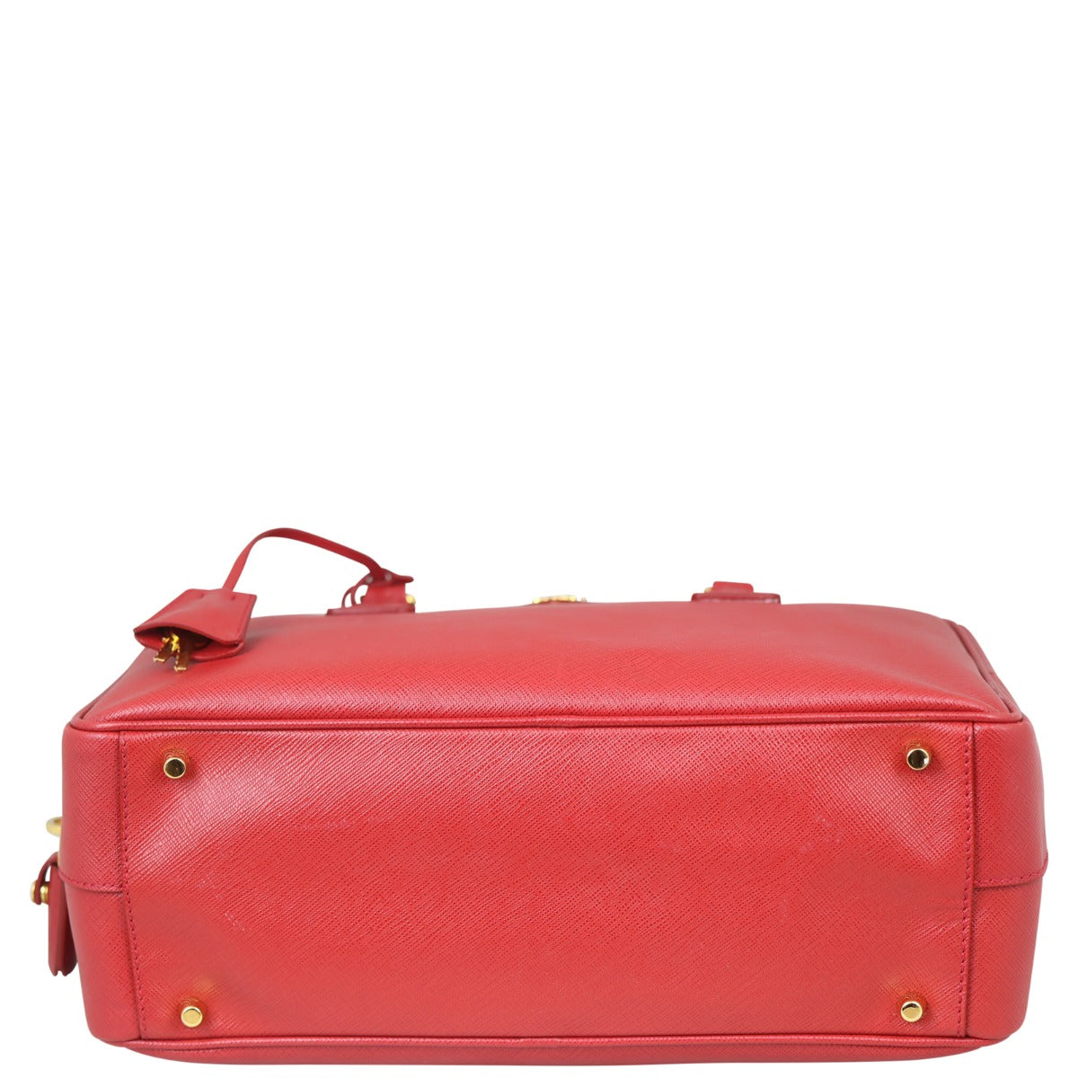 Prada Saffiano Lux Bauletto Bag Base
