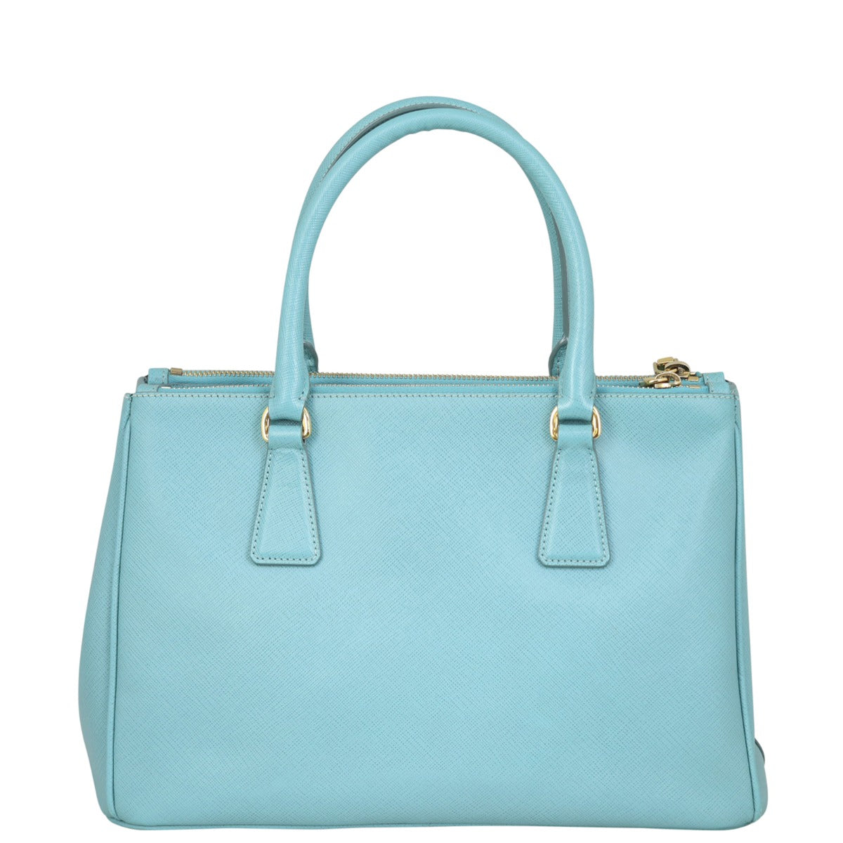 Prada Saffiano Lux Galleria Double Zip Tote Medium Back
