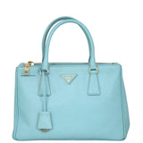 Prada Saffiano Lux Galleria Double Zip Tote Medium Front
