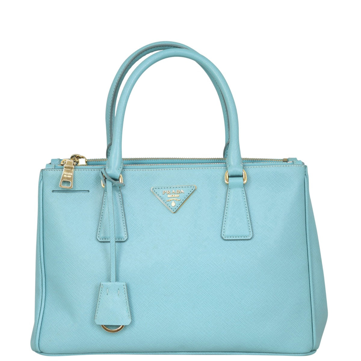 Prada Saffiano Lux Galleria Double Zip Tote Medium Front
