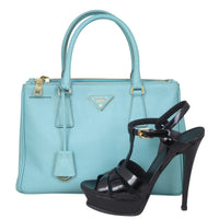 Prada Saffiano Lux Galleria Double Zip Tote Medium Shoe
