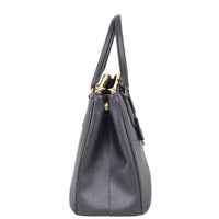 Prada Saffiano Lux Galleria Double Zip Tote Medium Side
