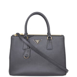Prada Saffiano Lux Galleria Double Zip Tote Medium Front

