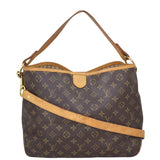 Louis Vuitton Delightful MM Monogram with Shoulder Strap Front