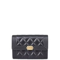 Chanel Boy Flap Wallet Front