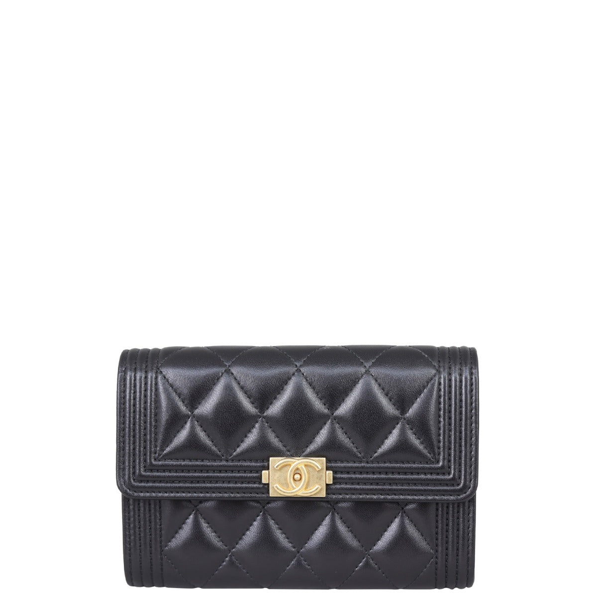 Chanel Boy Flap Wallet Front