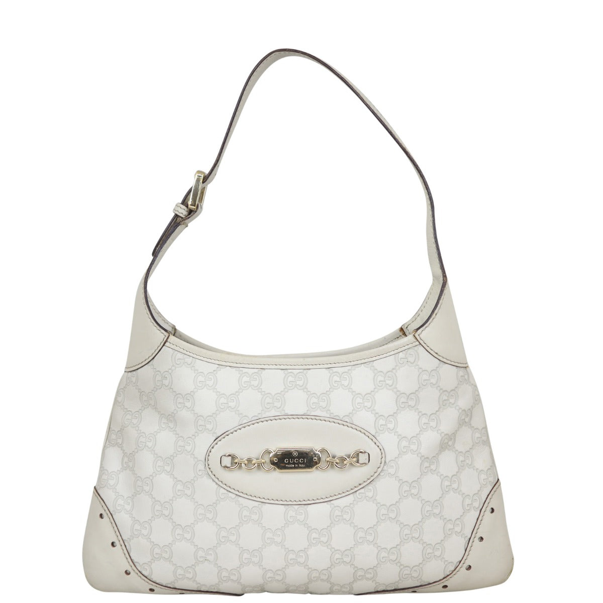 Gucci Guccissima Punch Shoulder Bag Front