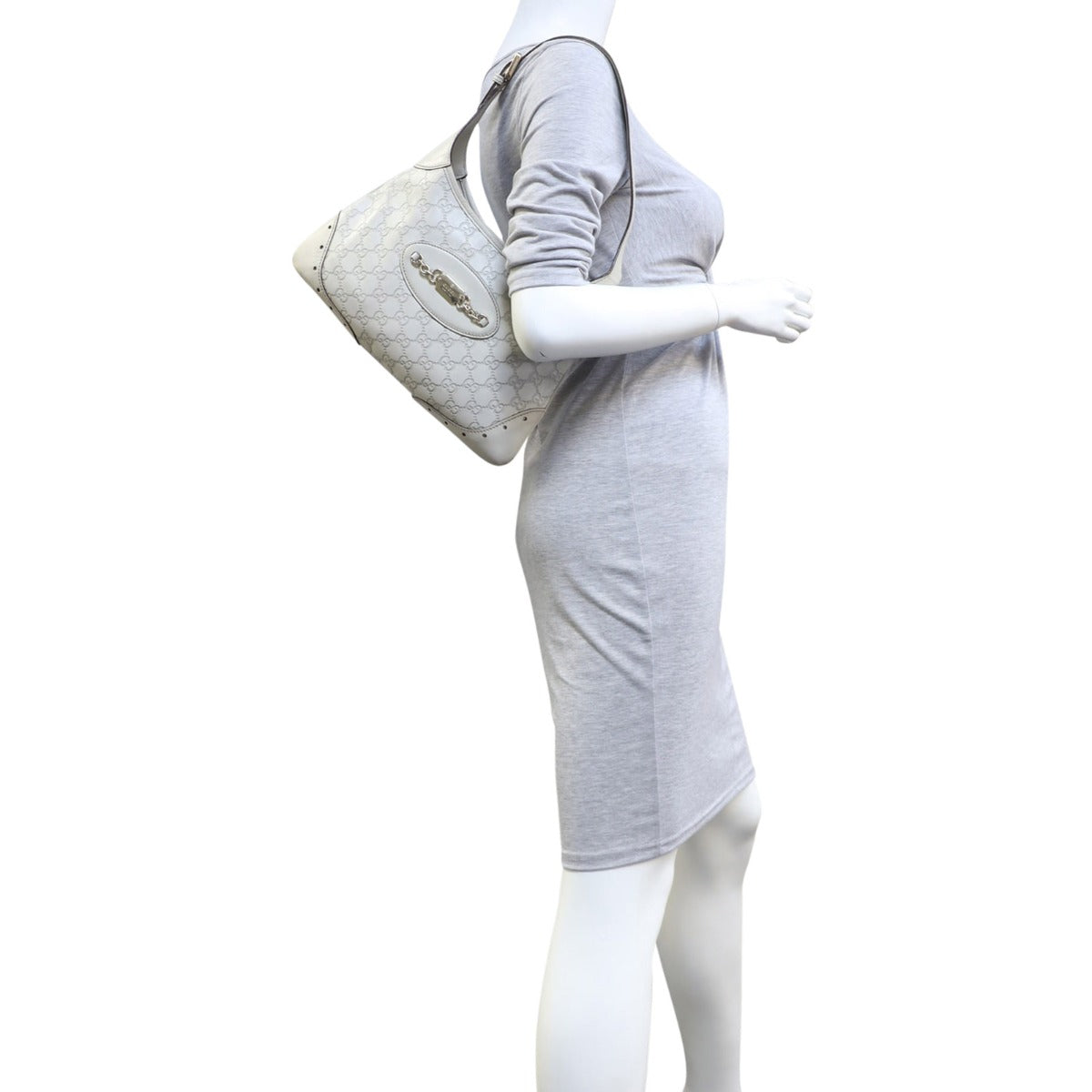 Gucci Guccissima Punch Shoulder Bag Mannequin