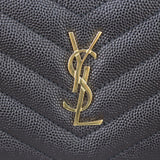 Saint Laurent Monogram Zipped Two-Part Wallet Hardware
