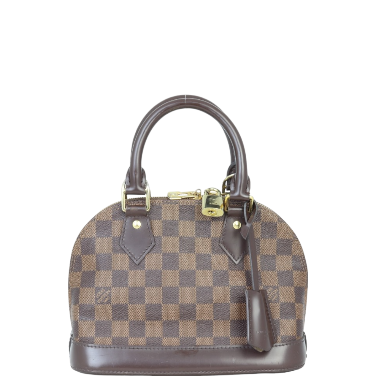 Louis Vuitton Alma BB Damier Ebene | Padlock Gold