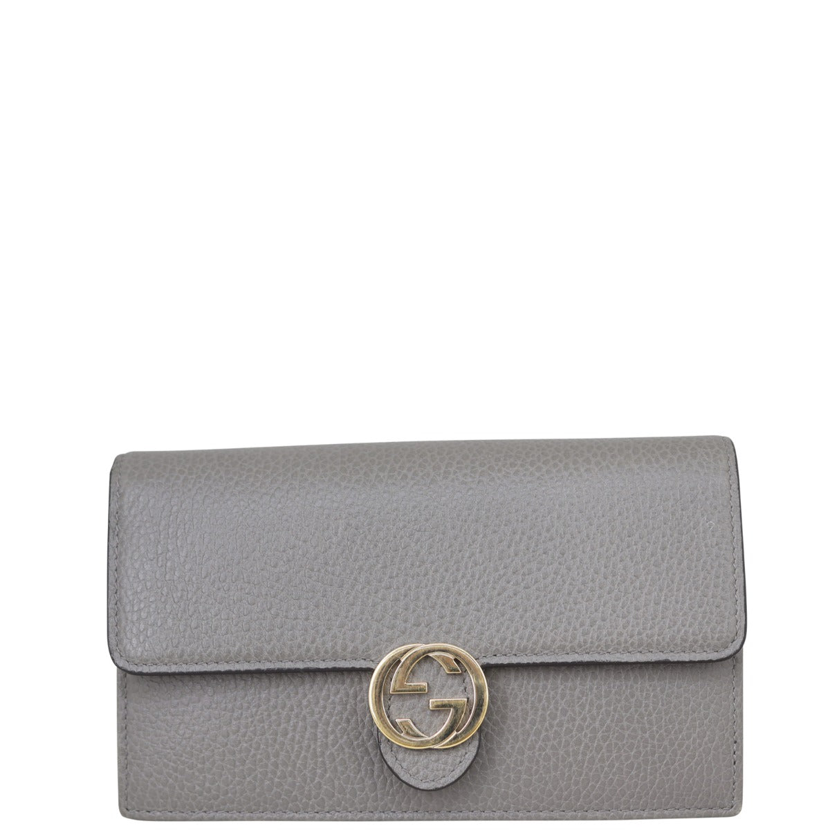 Gucci Interlocking G Wallet on Chain Front
