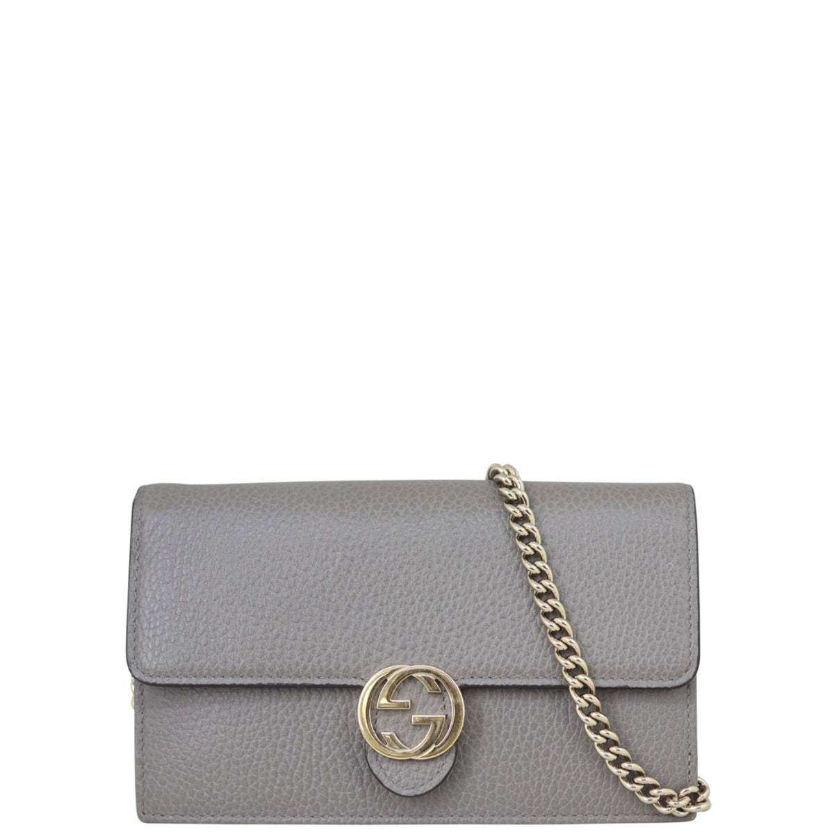 Gucci Interlocking G Wallet on Chain Front
