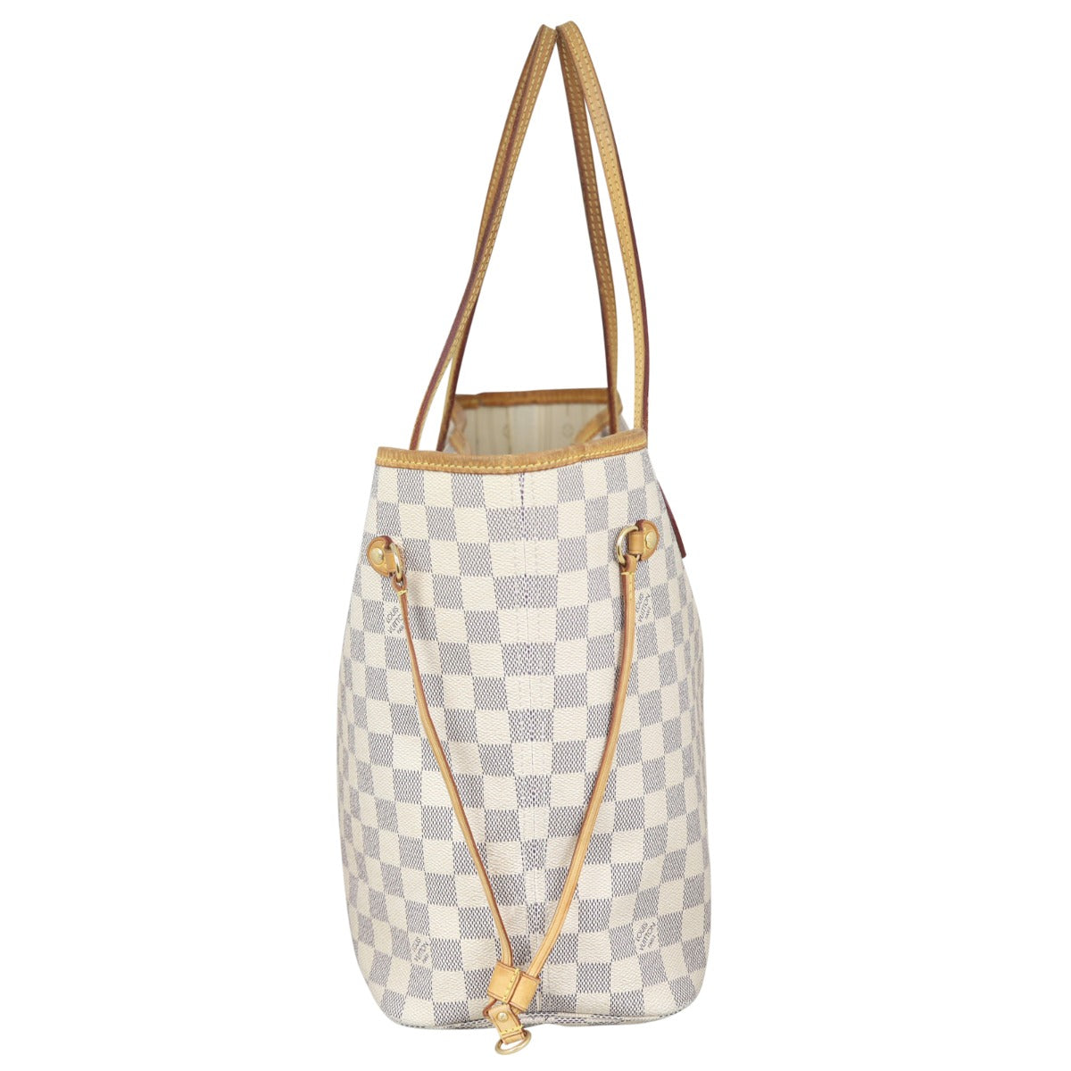Louis Vuitton Neverfull MM Damier Azur Side
