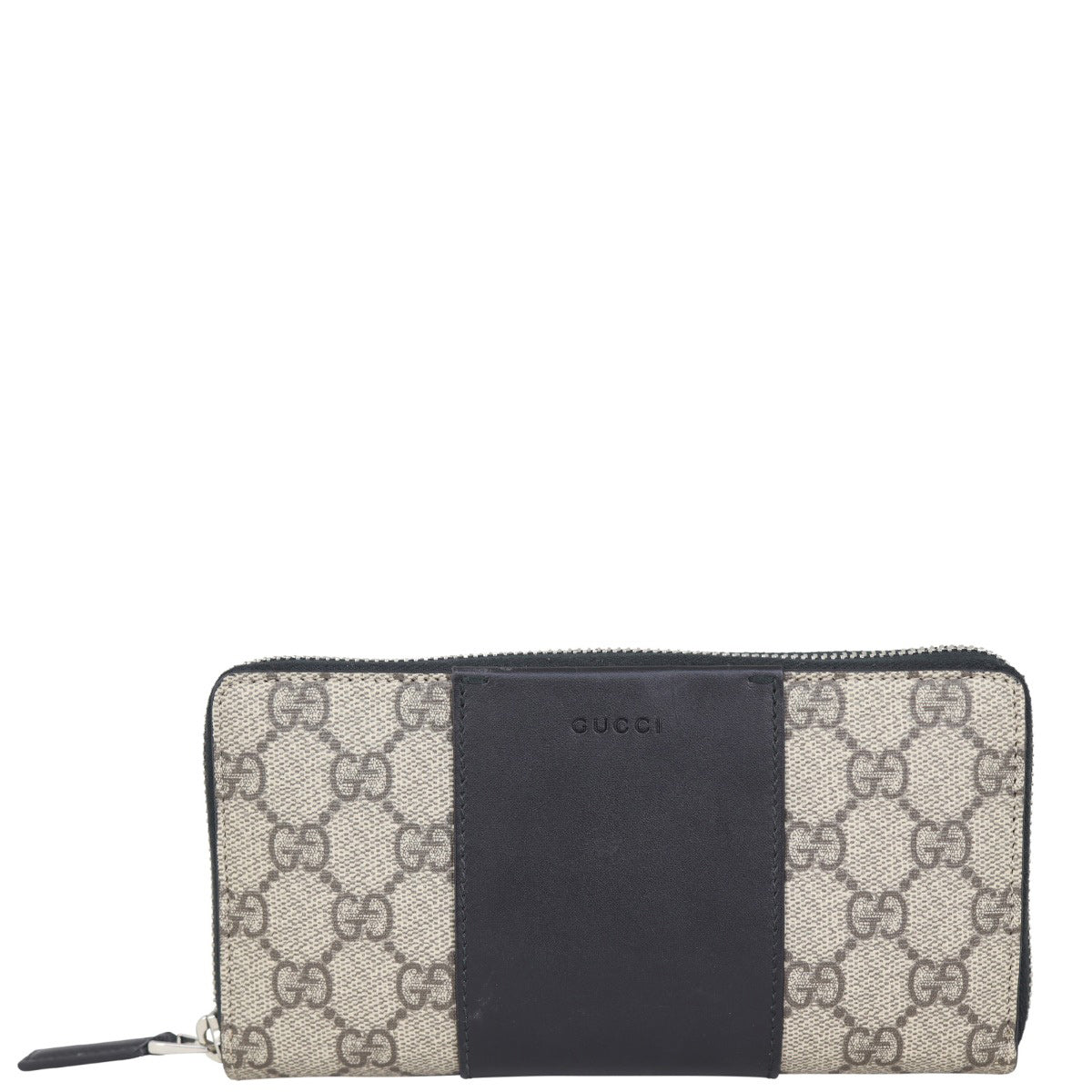 Gucci GG Supreme Zip Around Wallet Front

