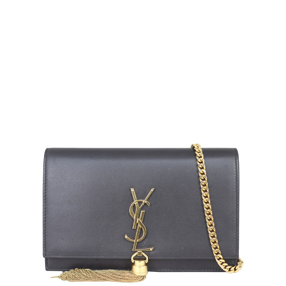 Saint Laurent Kate Tassel Chain Wallet Front
