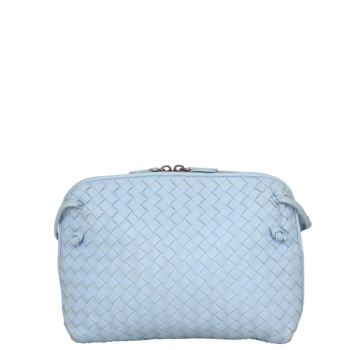 Bottega Veneta Intrecciato Nodini Crossbody Front
