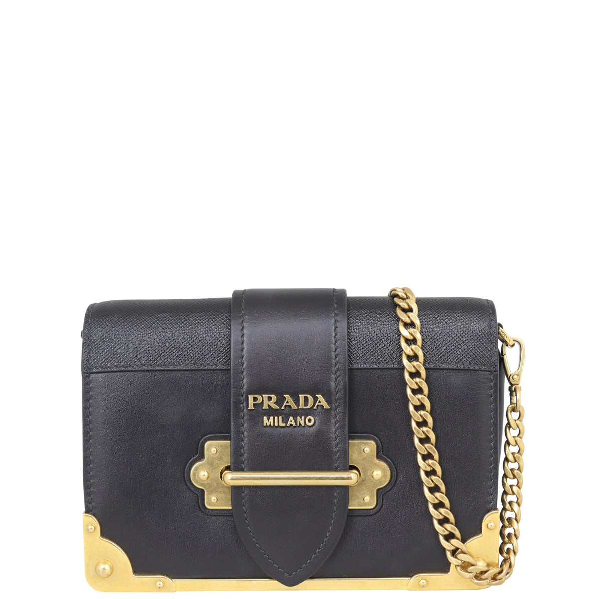 Prada Cahier Chain Shoulder Front
