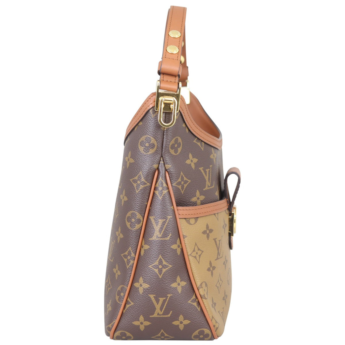 Louis Vuitton Dauphine Hobo PM Reverse Monogram Side

