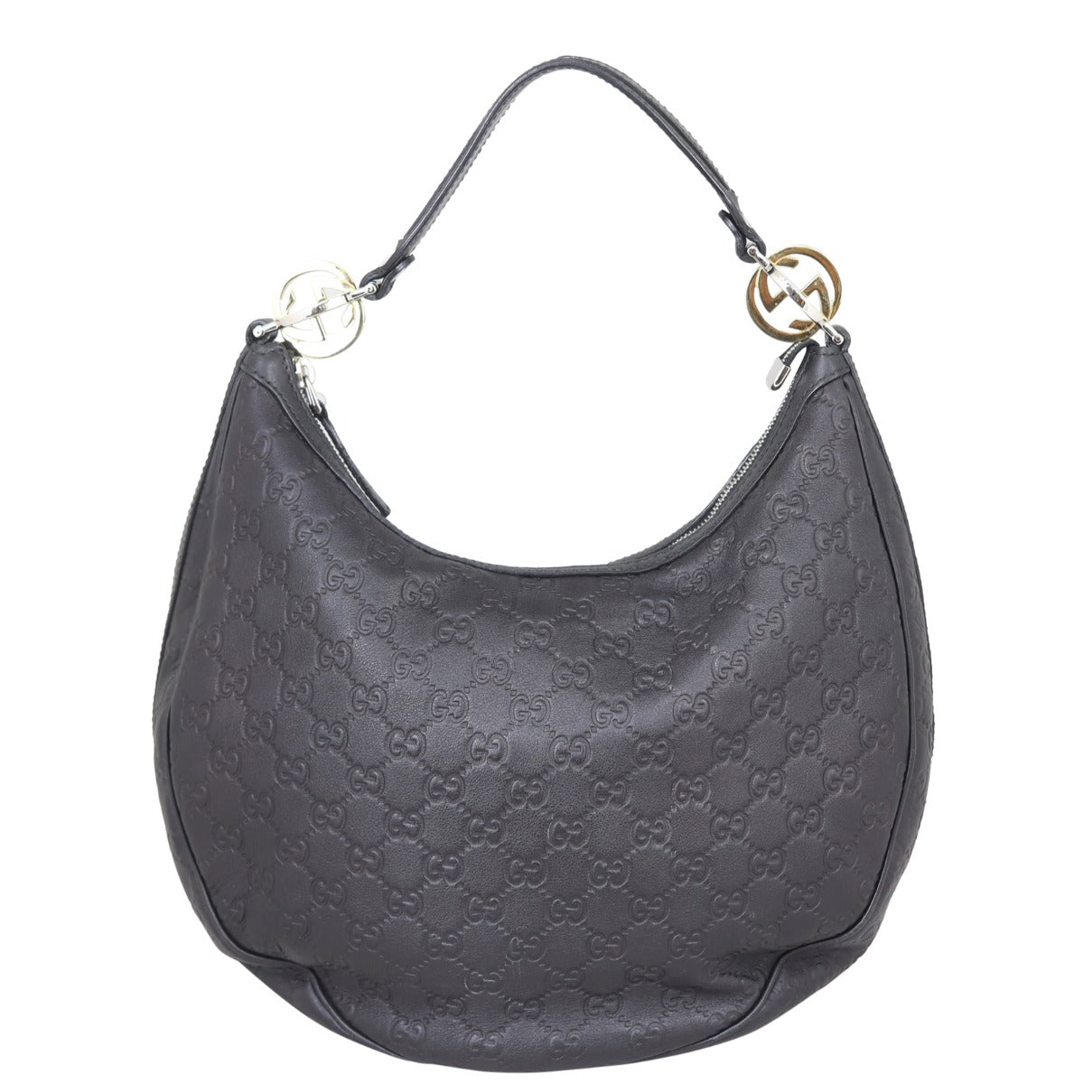 Gucci Guccissima GG Twins Hobo Medium Front
