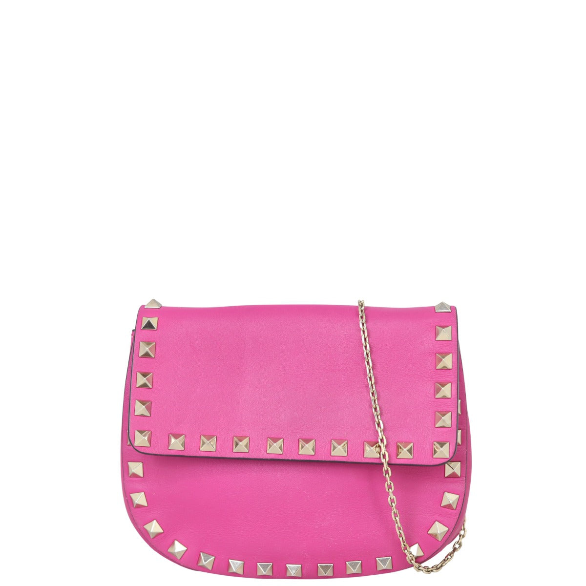 Valentino Rockstud Mini Saddle Bag Front
