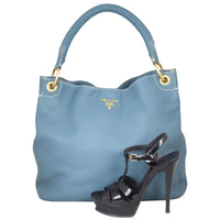 Prada Vitello Daino Hobo Shoe
