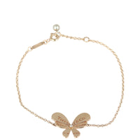 Tiffany & Co. Butterfly Chain Bracelet in 18k Rose Gold and Sterling Silver Front
