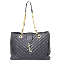 Saint Laurent Chevron Shopping Tote Front
