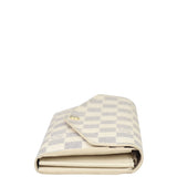 Louis Vuitton Sarah Wallet Damier Azur Side
