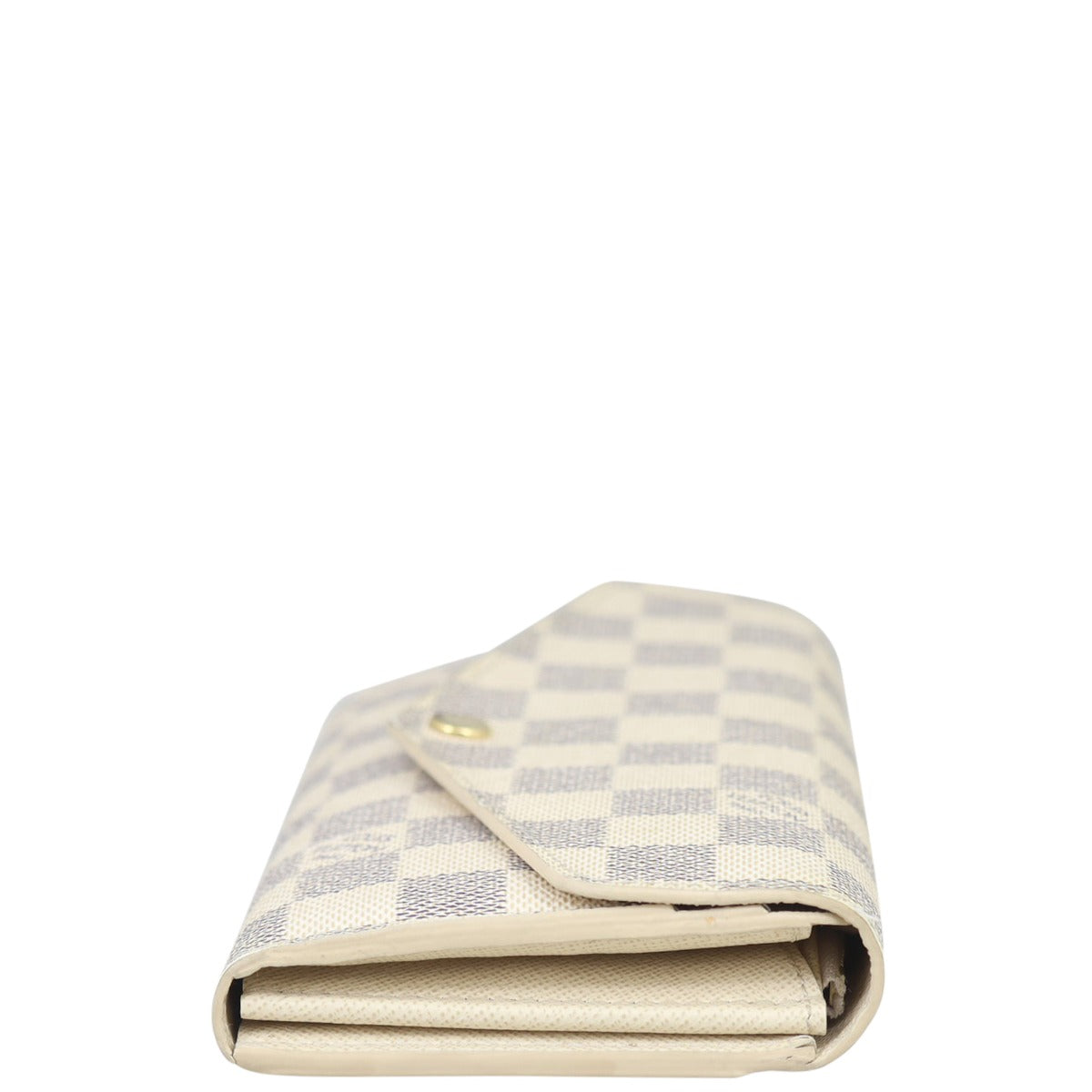 Louis Vuitton Sarah Wallet Damier Azur Side
