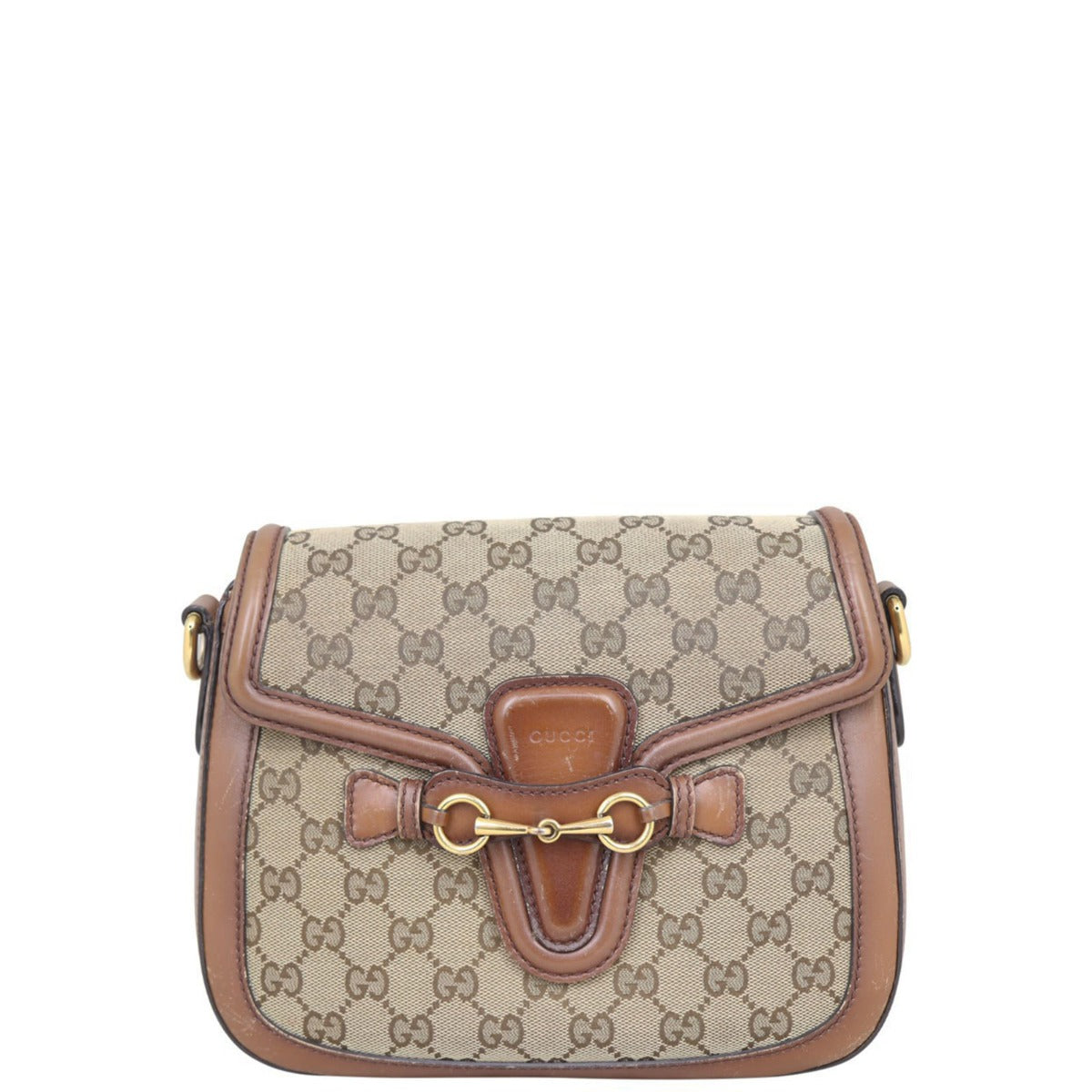 Gucci Original GG Lady Web Shoulder Bag Front