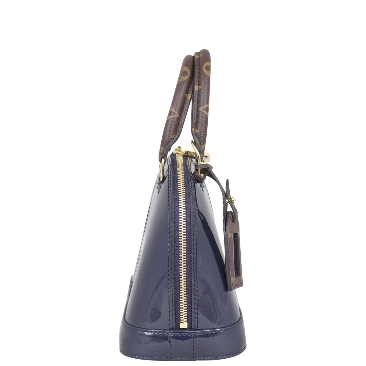Louis Vuitton Alma BB Vernis Lisse (navy) Side
