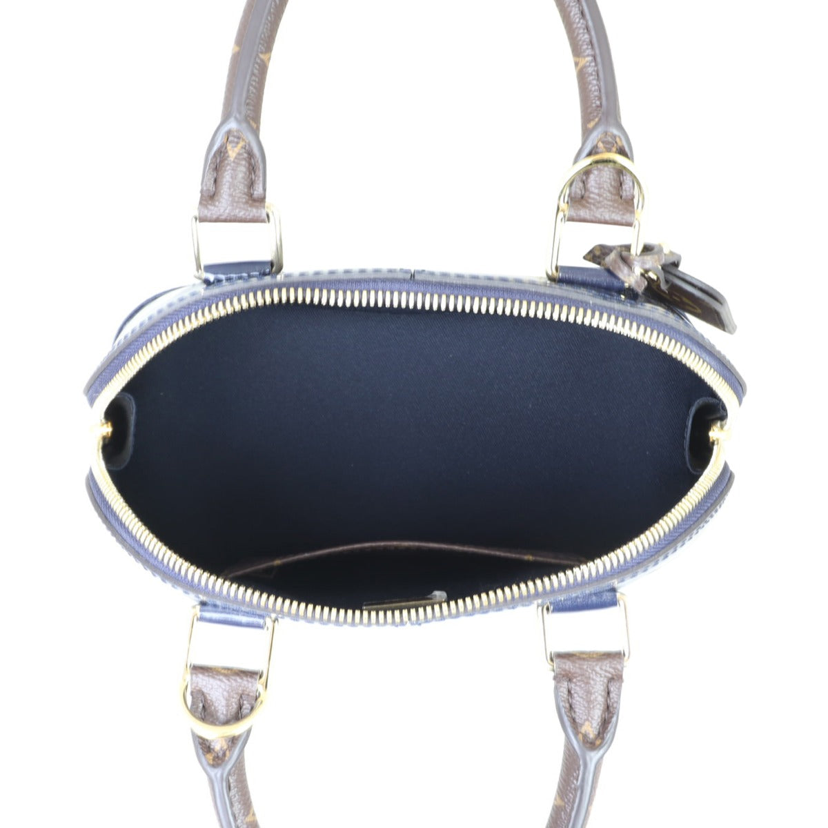 Louis Vuitton Alma BB Vernis Lisse (navy) Whole interior

