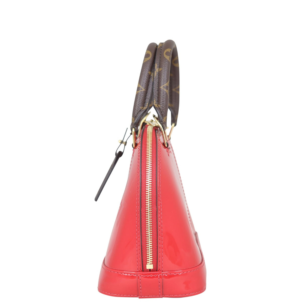 Louis Vuitton Alma BB Vernis Lisse (red) Side
