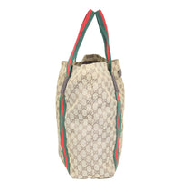 Gucci GG Web Sherry Line Tote Side
