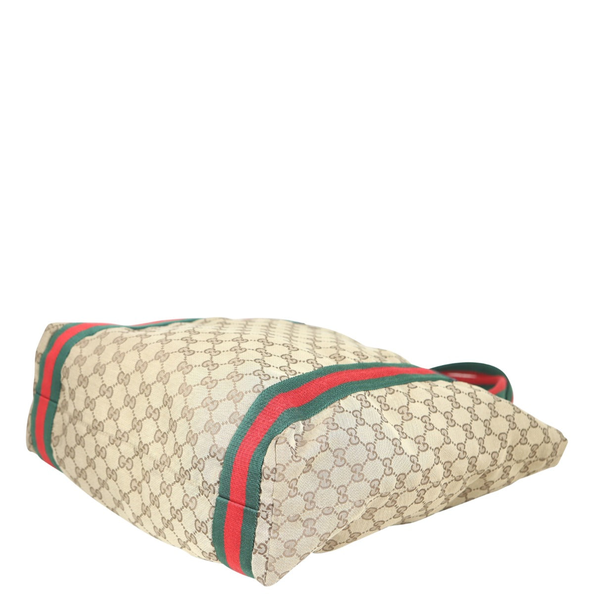 Gucci GG Web Sherry Line Tote Corner
