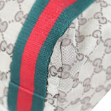 Gucci GG Web Sherry Line Tote Corner
