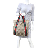 Gucci GG Web Sherry Line Tote Mannequin

