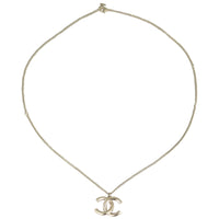 Chanel CC Crystal Pendant Necklace Back
