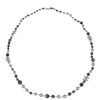 Chanel CC Bead Long Necklace Front
