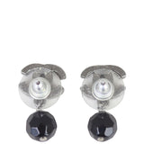 Chanel CC Bead Earrings Back

