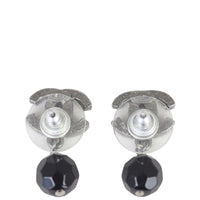 Chanel CC Bead Earrings Back

