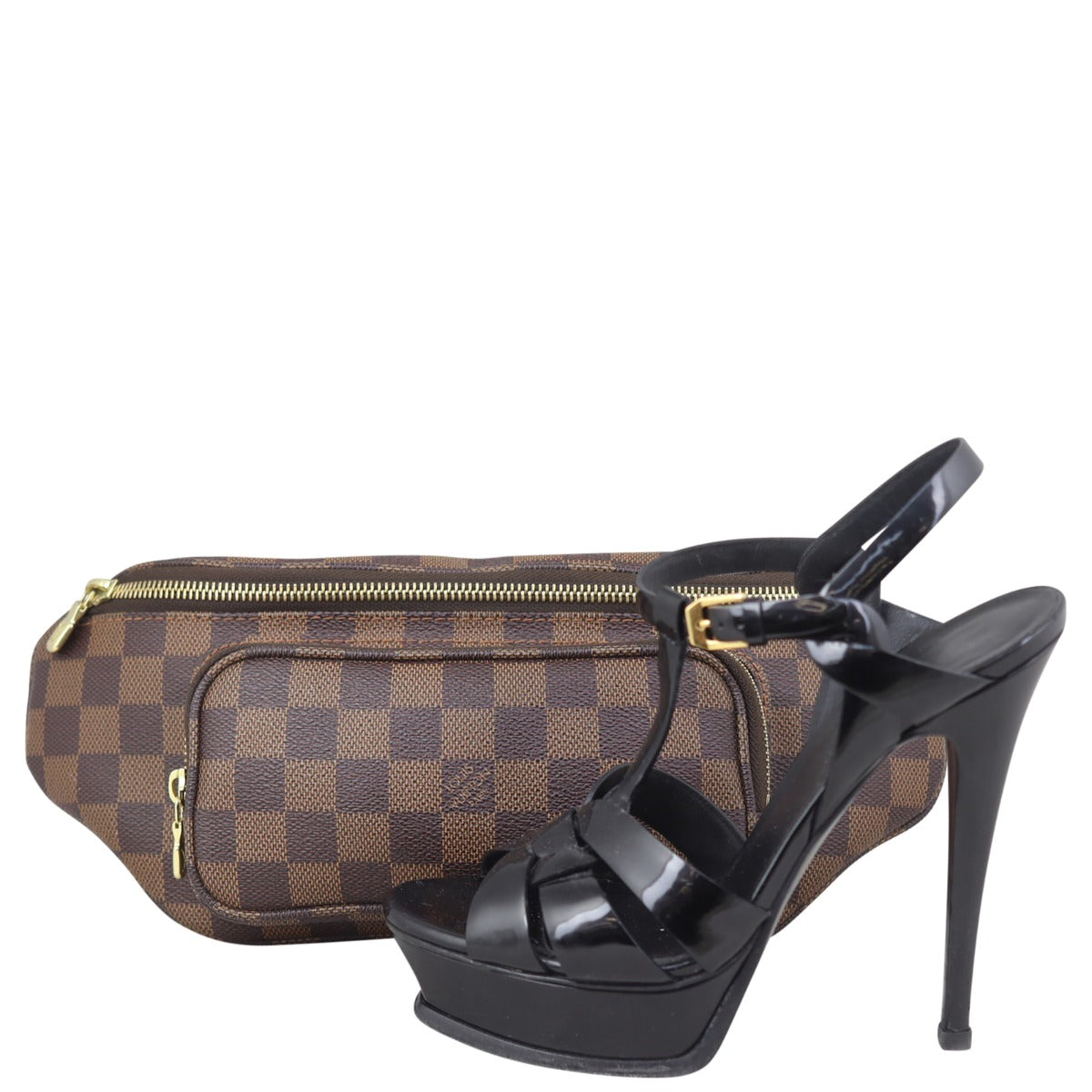 Louis Vuitton Melville Waist Bag Damier Ebene Shoe
