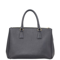 Prada Saffiano Lux Galleria Double Zip Tote Medium Back
