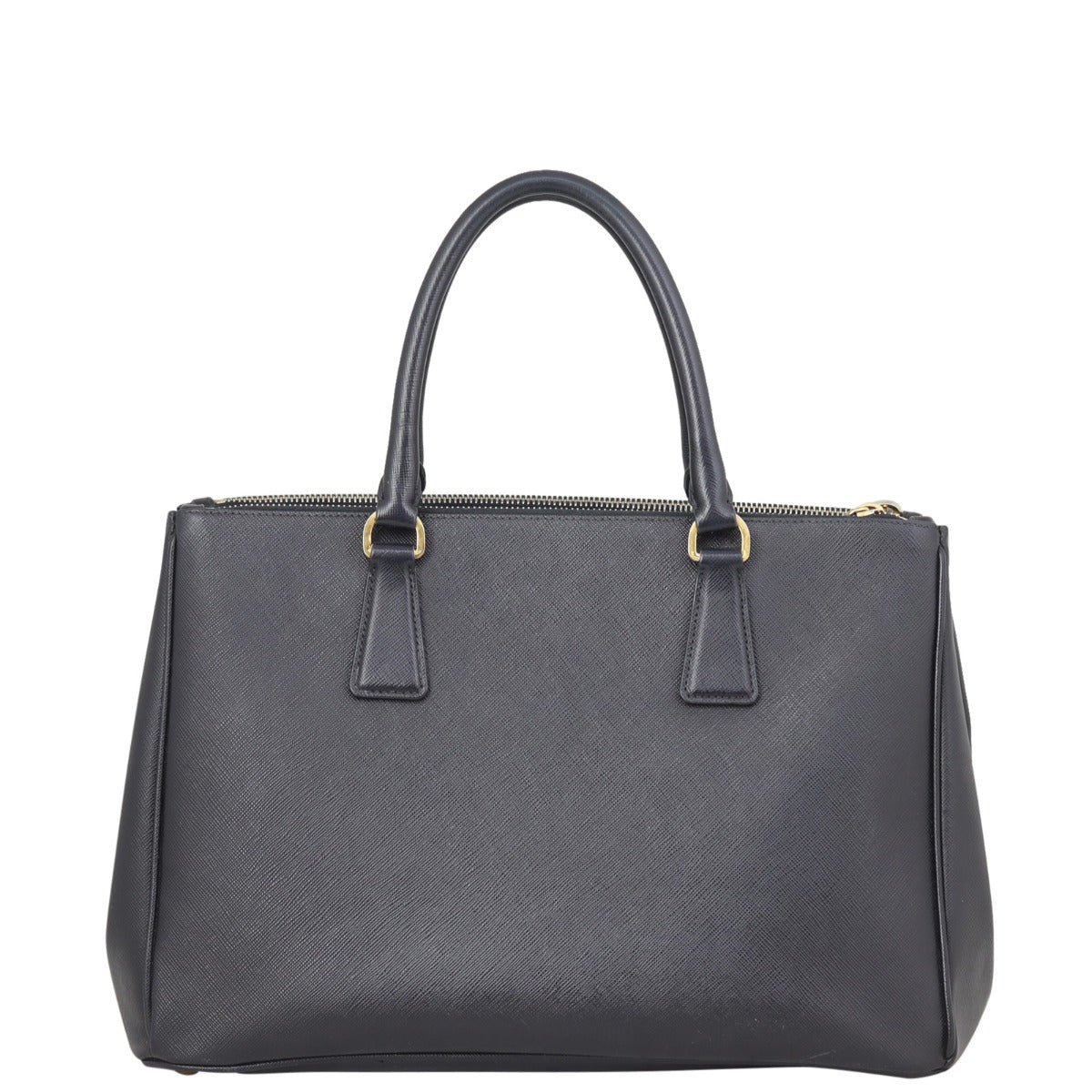 Prada Saffiano Lux Galleria Double Zip Tote Medium Back
