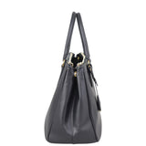 Prada Saffiano Lux Galleria Double Zip Tote Medium Side

