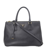 Prada Saffiano Lux Galleria Double Zip Tote Medium Front
